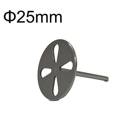 Насадка плоская метал.круг диам.25 мм с прорезями