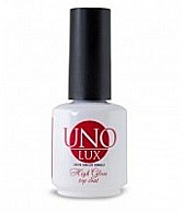 UNO LUX Верхнее покрытие без липкого слоя High Gloss, 15 мл