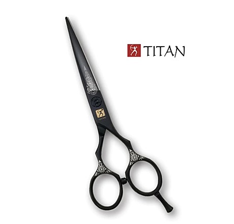 TITAN Ножницы ACRM H555 рабочие, черные, съемный усилитель р-р 5,5