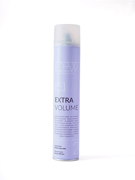 DEW 15 в 1 Лак Экстра объем  (Hairspray Extra Volume Strong) 500 мл..