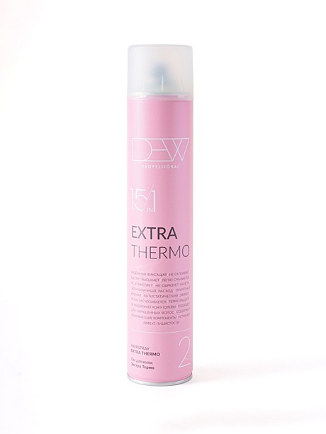 DEW 15 в 1 Лак Экстра термо  (Hairspray Extra Thermo Strong) 500 мл..