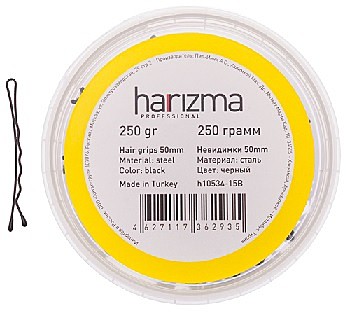 Harizma Невидимки 50 мм волна 250 гр черные	