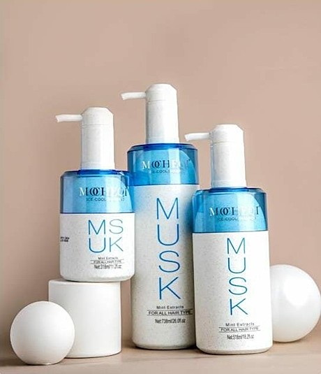 MOCHEQI Шампунь холодный лед для норм. волос с натуральным экстр. Ментола 318 мл