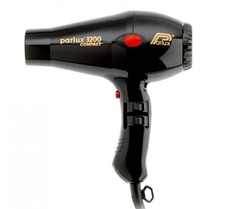 Фен Parlux 3200 Compact, черный, глянцевый 1900 Вт